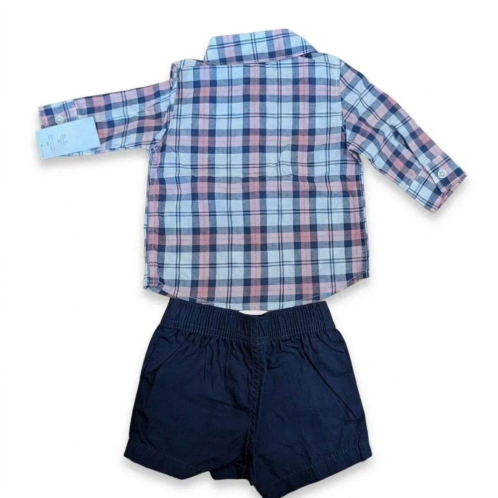 Carter's Baby Boy's Short Set and Dinosaur Tank Top, 100% Cotton, Size 3 Months
